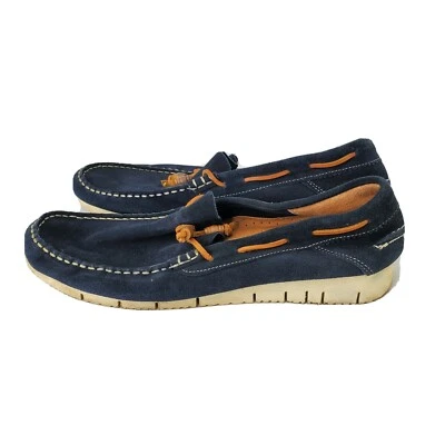 $32.99 • Buy Zara Man Boat Shoes Loafers Tassels Blue Leather Size EU 43 US 10