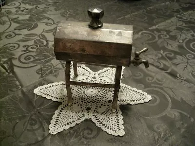 Primitive Silver Plate Decagon – Maple Syrup Or Cream Dispenser • $125