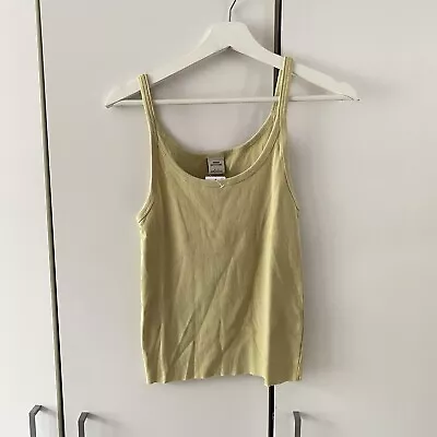 Urban Outfitters Carly Ribbed Scoop Neck Vest Cami Top Size XL Olive • $15.33