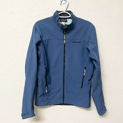 Patagonia Full Zip Jacket Mens Blue Adze Polartec Hiking Size S • $39.99