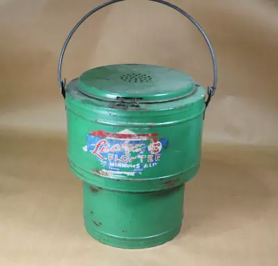 Early Vintage Lucky Floater Minnow Bucket Bait Pail USA • $154.99