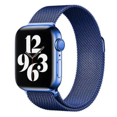 $15 • Buy Milanese Loop Watch Band For Apple Watch - Blue