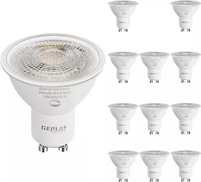 50W Halogen LED Light Bulbs Equivalent Non Dimmable Daylight White 5000K (12Pk) • $19.95