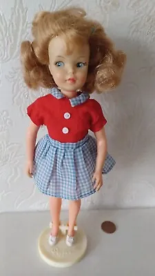 Vintage Pepper Doll Tammys Sister Ideal 1964 Hong Kong With Stand Rare A24 • £55