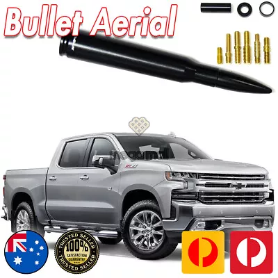 Black Antenna Aerial Bullet Stubby Bee Sting For Chevrolet Silverado 50 CAL • $39.95