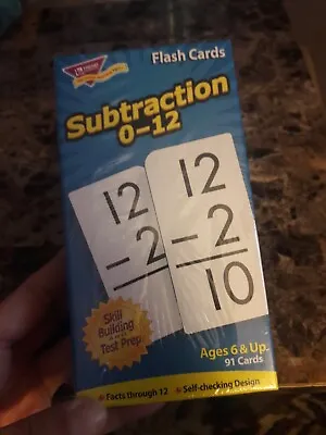 Subtraction Flash Cards By Trend Enterprises • $6.99