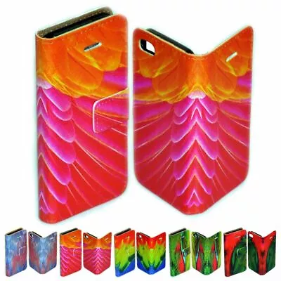 $13.98 • Buy For Sony Xperia Series - Colourful Feather Print Wallet Mobile Phone Case Cover