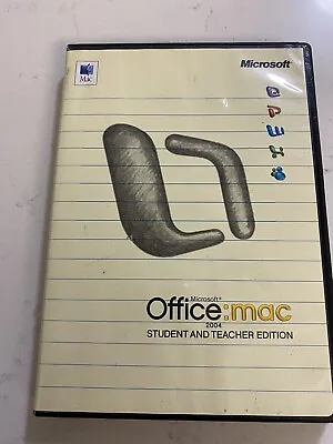 Microsoft Office Mac Student And Teacher Edition 2004 • $9.95