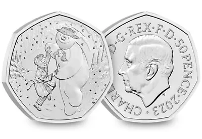 2023 50p  Coin The Snowman Brilliant Uncirculated • £8.99