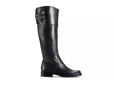 VINCE CAMUTO KEATON BLACK LEATHER KNEE HIGH BOOTS Size 6  • $98