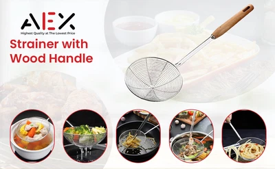 £3.29 • Buy Spider Skimmer Mesh Strainer Ladle Spoon Slotted Cooking Utensils Kitchen Tools