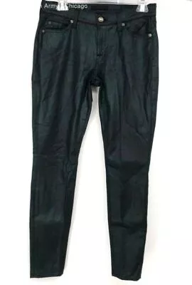 7 For All Mankind Forest Green Skinny Jeans - Size Womens 27 • $5.99