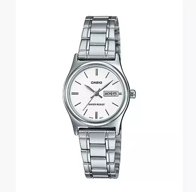 New Genuine Casio Quartz Watch Date S/steel Ladies Bracelet With Box LTPV006D • $80