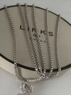 Links Of London TBar Necklace 26 Inch Sterling Silver • £92.99