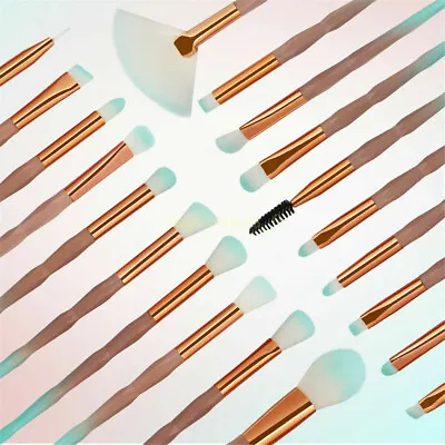 AUS Eye Make-up Brushes Diamond Unicorn Eyeshadow Eyebrow Blending Brush 20PCS • $13.08