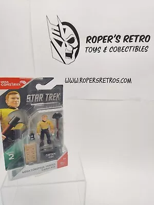 New Mega Construx Pro Builder Heroes Series 2 Star Trek Captain Kirk Mini Figure • $7.34