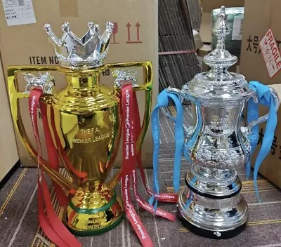 FA CUP Trophy 44cm Height Resin Made Football Trophy Collection  Very Detail • £300