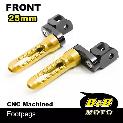 25mm Extend BOB Front Foot Pegs GOLD For Kawasaki Z900RS 18 19 20 21 22 • $82.31