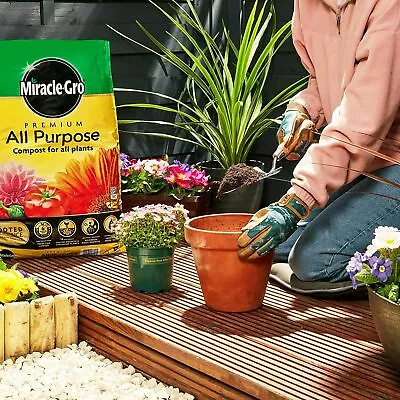 Miracle-Gro All Purpose Compost - 40 Litre BAG Garden Planting Growing Soil New • £12.99