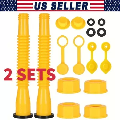 2✖ Replacement Gas Can Spout Nozzle Vent Kit For Plastic Gas Cans Old Style Cap • $8.24