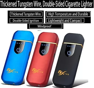 Electric Lighter USB Rechargeable Windproof Cigarette Touch Sensor Plasma Arc UK • £3.49