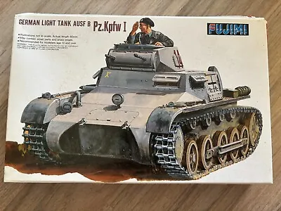 Fujimi 1992 German Light Tank Ausf B Pz Kpfw1 Model Kit In 1:76 New Old Stock • $39.95