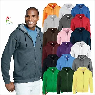 £19.79 • Buy Gildan Heavy Blend Men's Full Zip Hooded Sweatshirt Classic Fit Casual Pullover