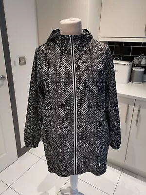 Marks & Spencer Collection Black Cream Kagool/Anorak/Rain Mac Hood Large • £8.99