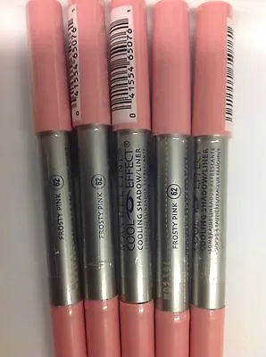 5 X Maybelline Cool Effect Eye Shadow/Liner  #62 FROSTY PINK NEW & SEALED. • $15.29