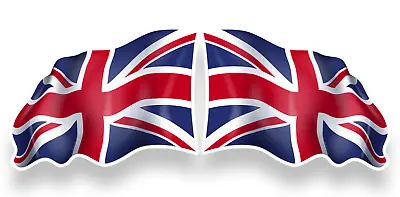 £2.15 • Buy 2 X Union Jack Flag UK Great Britain GB Stickers Car Van Lorry Laptop