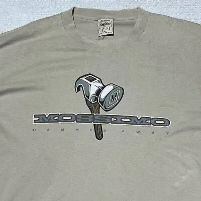 Vtg Mossimo Hammer Away Mens XL Built Right Skate T Shirt USA Limited Edition • $68
