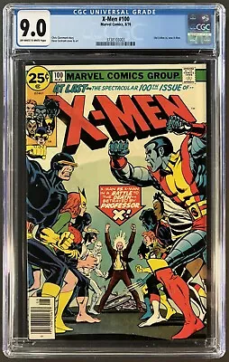 X-MEN #100 CGC 9.0 MARVEL COMICS AUGUST 1976 - OLD Vs. NEW X-MEN - CLASSIC COVER • $319.99