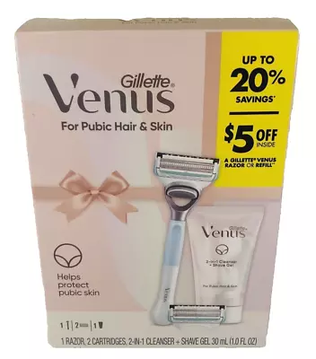 Gillette Venus For Pubic Hair &skin Razer2cartridgesshave Gel • $12.95