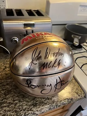 UCLA Signed John Wooden Award Ball Gold Mikasa Basketball With Damage As Is • $149.99