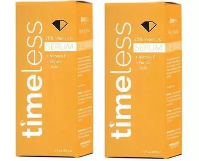 ❣️Lot Of 2 Timeless Skin Care 20% Vitamin C + E Ferulic Acid Serum 1oz 2 Bottles • $19.90