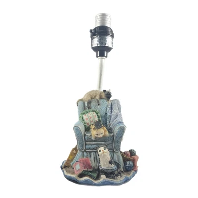 $36.99 • Buy Vintage Cat Lamp Kitsch Ceramic Kitten Kitschy Home Decor Table Lamp Nightstand