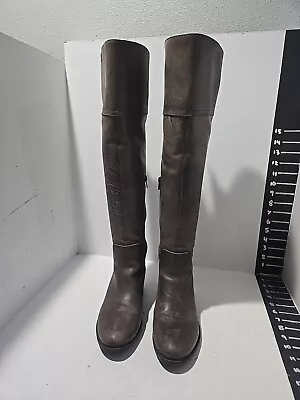 Vince Camuto Women's Brown Leather Knee High Boots Size 8 M • $36