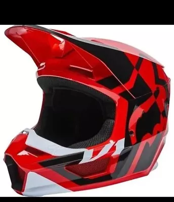 NEW Fox V1 Lux FLO Red MIPS Kids Motocross Dirt Bike Helmet Size Youth SMALL  • $149.38