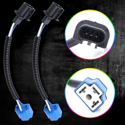 H4 9003 To H13 9008 Pigtail Headlight Converters Socket Harness For 7  Headlamps • $7.99