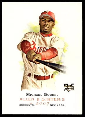 Michael Bourn 2007 Topps Allen & Ginter 317 Philadelphia Phillies Baseball Card • $1.75