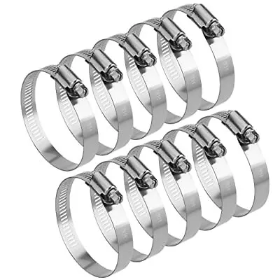 2.5 Inch Stainless Steel Duct Clamp Worm Gear Adjustable 4670mm Hose Clamp Pack  • $15.08
