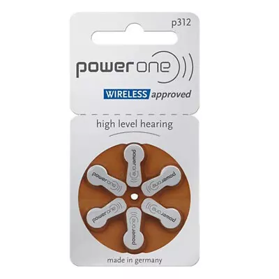 10 Packs (60 Batteries Total) German Power One Size 312 Hearing Aid Batteries! • $16.10