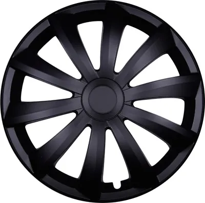 4x Premium Design Hubcaps Set Gral 14 Inch IN Black 4 Piece • $140.59