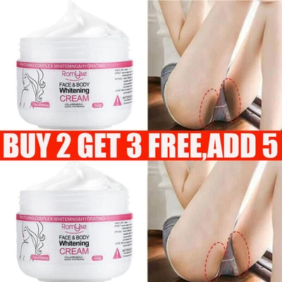 $10.95 • Buy 3 Days Dark Skin Permanent Bleaching Cream Whitening Lightening Brightening 50ml