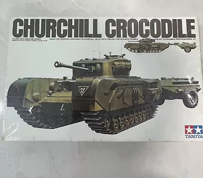 Tamiya Churchill Crocodile 1/35 Series 100 Model Kit Flamethrower Tank - SEALED • $40