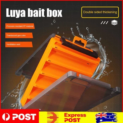 $15.39 • Buy Fishing Bait Box Plastic Fishing Tackle Boxes Practical Fishing Gear Accessories