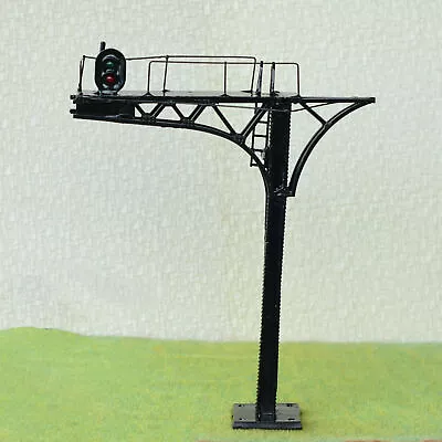 1 X O Scale 1:48 Cantilever Block Signal Bridge Wired LEDs 2 Aspects 12V Black • $29.99