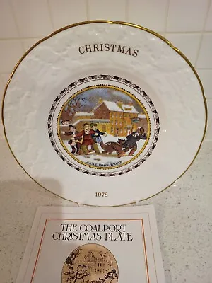 Coalport Series Of Christmas Plates 1976 - 1987  This 23cm Plate Boxed = 1978 • £2.99