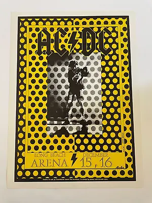 $30 • Buy 1990 ACDC Long Beach Original Concert Poster 