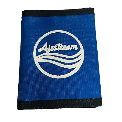 Airstream Nylon Trifold Credit Card Wallet With ID Window - Blue • $14.22